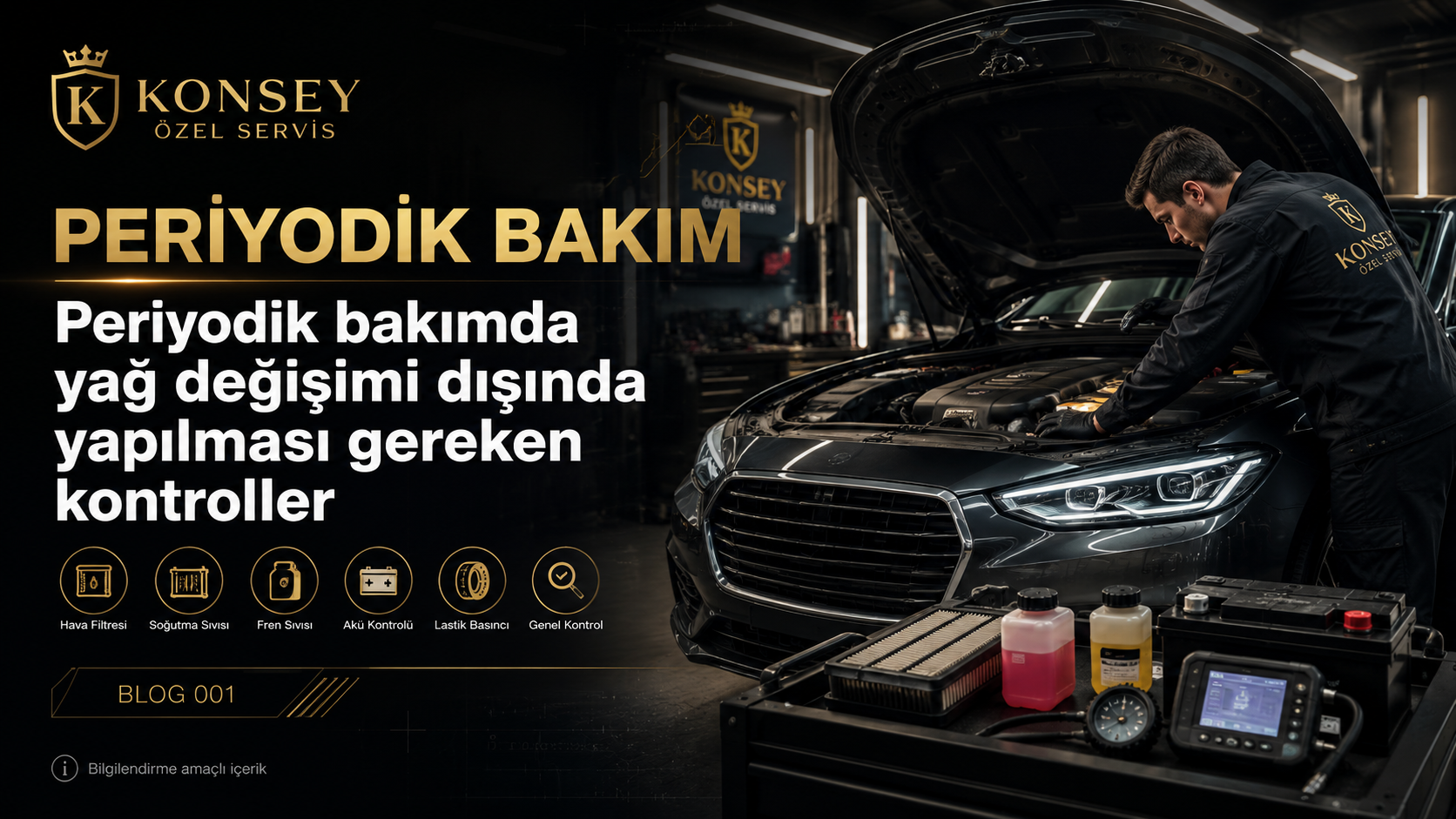 Periyodik bakım için atölye servis kontrolü