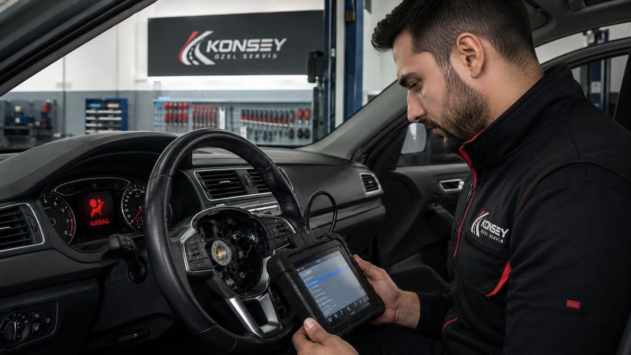 ABS lambası yandığında Konsey Özel Servis teşhis kontrolü