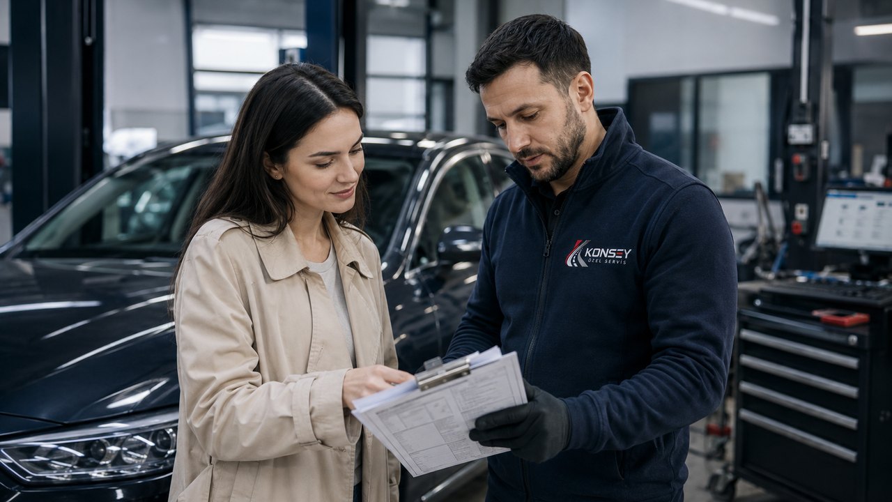 Araç tesliminde servis kayıtlarının kontrol edilmesi