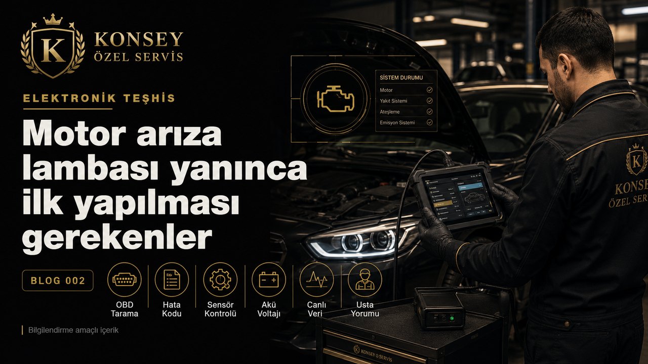 Partikül filtresi uyarısında motor arıza teşhisi